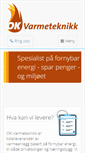 Mobile Screenshot of ok-varmeteknikk.no